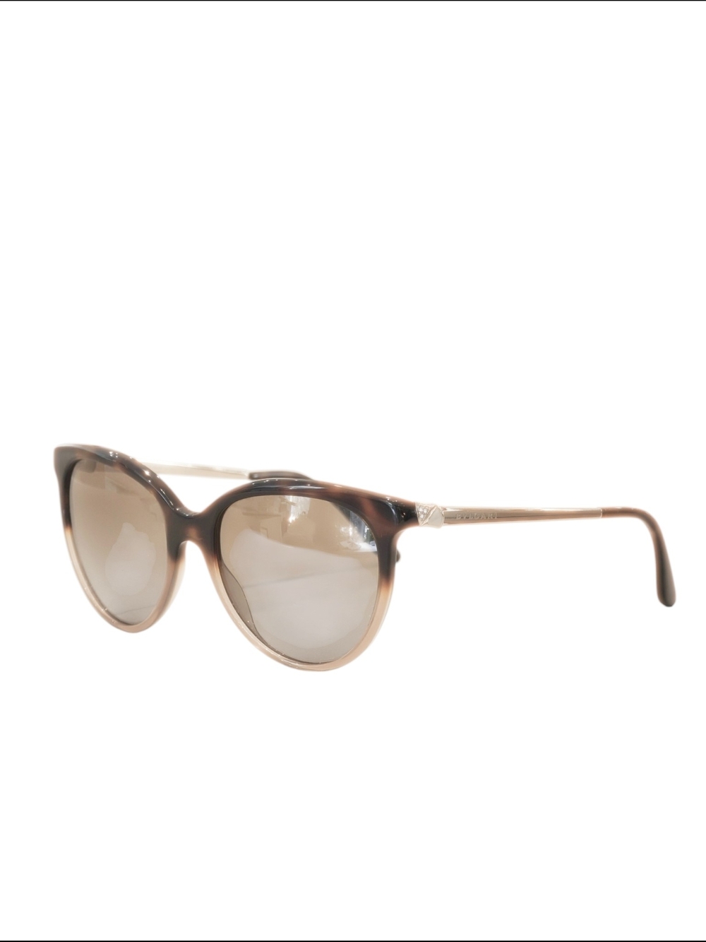 Bvlgari Women’s Brown Gradient Round Cat-Eye Sunglasses